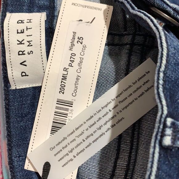 Parker Smith Courtney Straight Leg Crop Jeans NWT - Picture 3 of 4